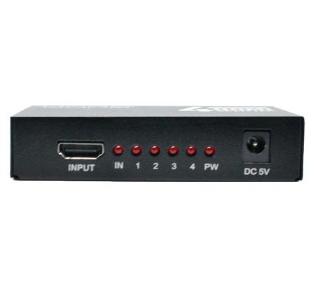 SPLITTER HDMI 4K DE 4 PUERTOS UNNO HB1205BK
