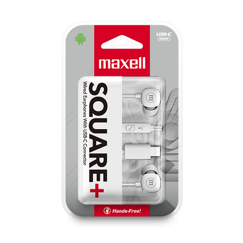 AUDIFONOS MAXELL SQUARE TIPO C WHITE #348567 