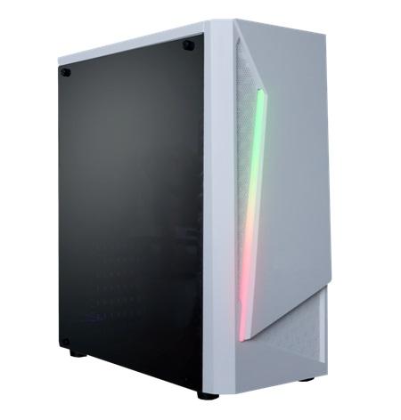 CASE GAMER INOVA GPCT4320 CON 4 RGB FAN WHITE ACRILICO