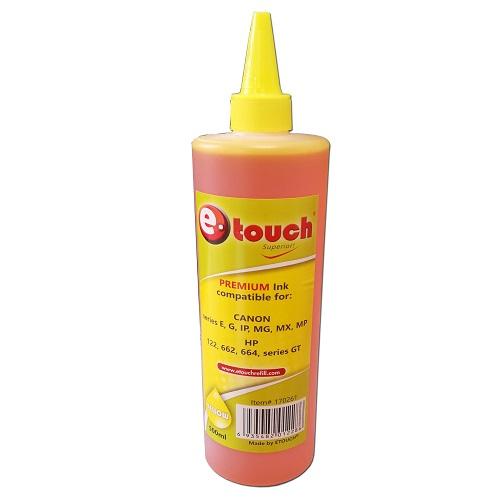 TINTA MEDIO LITRO CANON Y HP ETOUCH AMARILLO 500ML